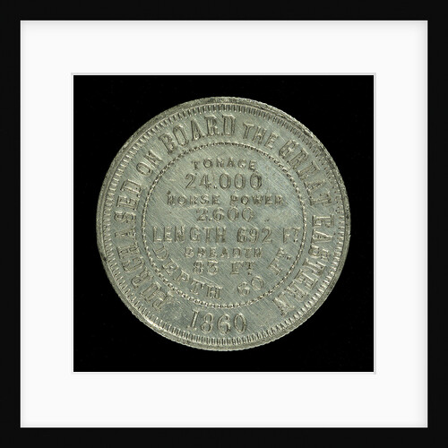 Medal commemorating the SS 'Great Eastern'; reverse by unknown