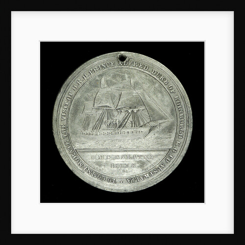 Medal commemorating The Duke of Edinburgh and HMS 'Galatea'; reverse by J. Stokes