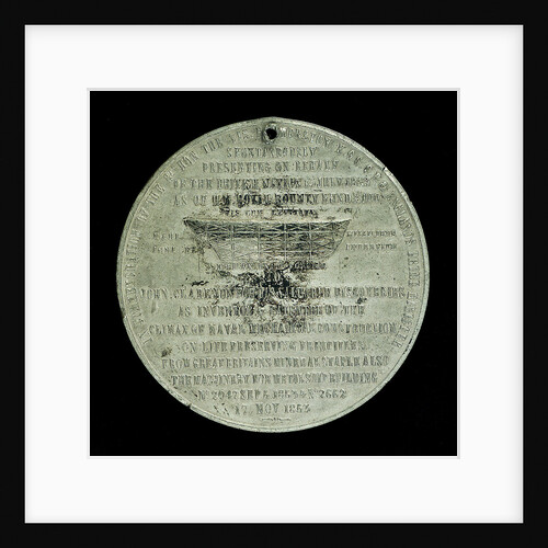 Medal commemorating John Clare (1820-1885), shipbuilder; obverse by Unknown