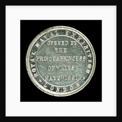 Medal commemorating The Royal Naval Exhibition, 1891; reverse by unknown