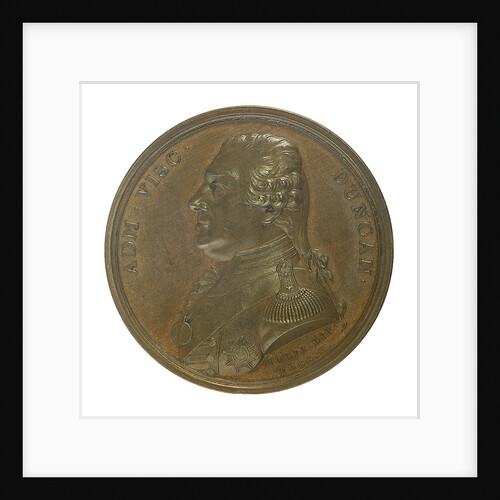 Medal commemorating the Battle of Camperdown, 1797 and Admiral of the Fleet, Adam Duncan (1731-1804); obverse by W. Wyon