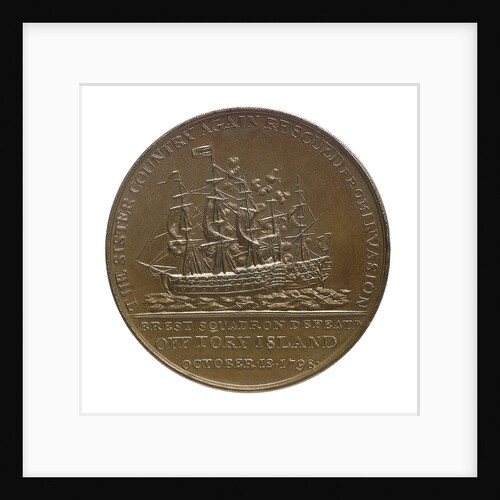 Medal commemorating the action off Tory Island, 1798 and Admiral Sir John Borlase Warren (1753-1822); reverse by unknown