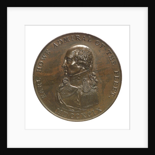 Medal commemorating Admiral of the Fleet Richard Howe (1726-1799) and the Battle of the Glorious First of June, 1794; obverse by T. Wyon