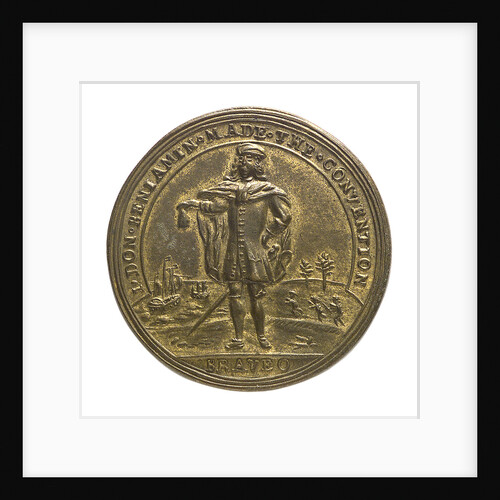 Counter commemorating the convention of Prado, 1739; obverse by unknown