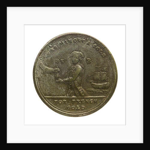 Counter commemorating the loss of Minorca, 1756; obverse by unknown