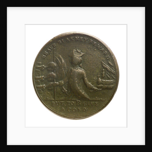 Counter commemorating the loss of Minorca, 1756; obverse by unknown