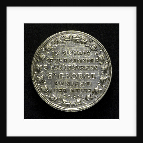 Counter commemorating the capture of St Eustatius, 1781; reverse by unknown