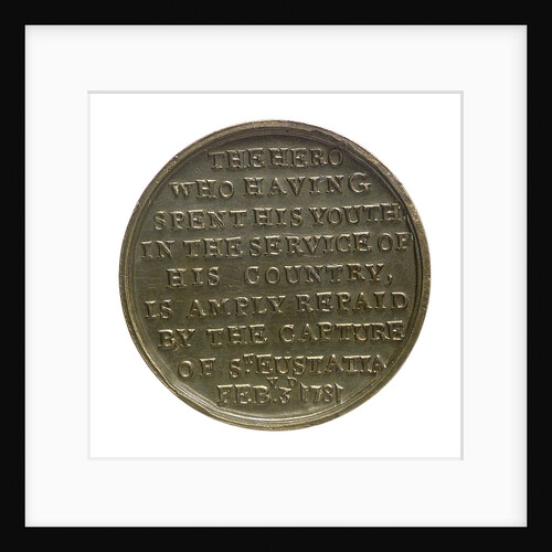 Counter commemorating the capture of St Eustatius, 1781; reverse by unknown