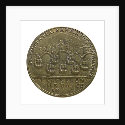 Counter commemorating the capture of St Eustatius, 1781; reverse by unknown