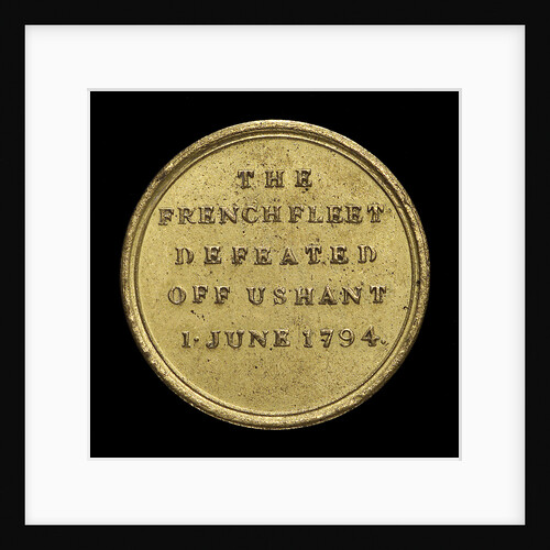 Counter commemorating Admiral of the Fleet Richard Howe (1726-1799) and the Glorious 1st of June, 1794; reverse by unknown