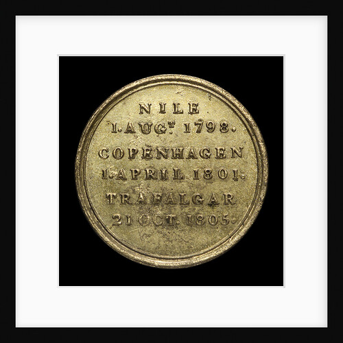 Counter commemorating Nelson's victories; reverse by unknown