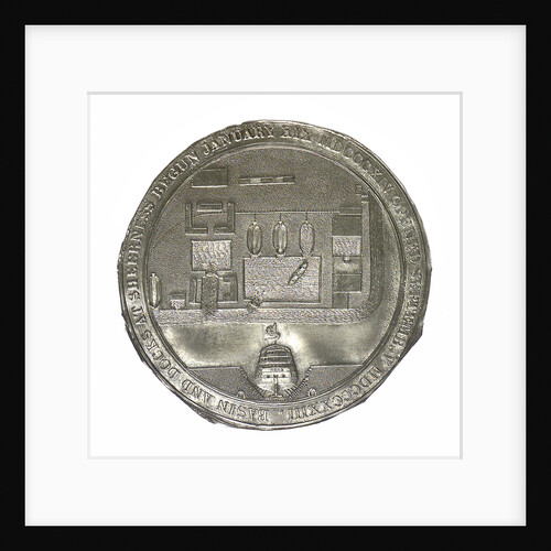 Counter commemorating Sheerness dockyard, 1823; obverse by unknown