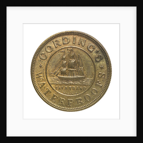 Advertisement check; obverse by S. Hiron