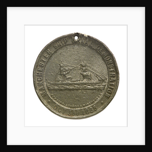 Counter commemorating the Manchester Ship Canal; reverse by Kenning