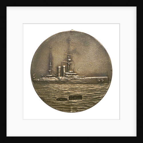 Medalet commemorating HMS 'Dominion'; reverse by W.M.C.