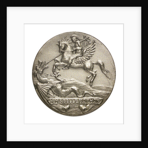 Medalet commemorating HMS 'Bellerophon'; obverse by V.B.