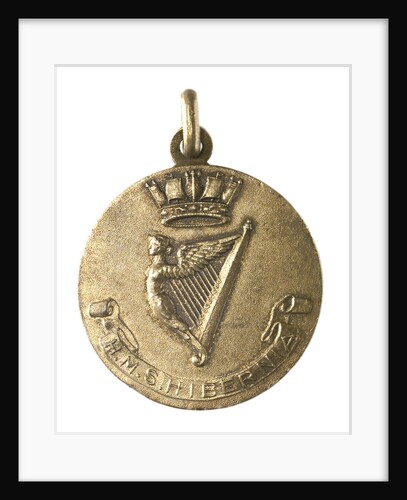 Medalet commemorating HMS 'Hibernia'; obverse by V.B.