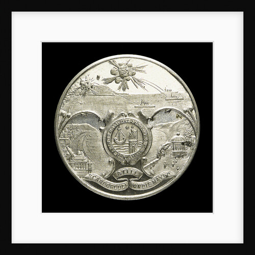 Medalet commemorating the bombardment of Scarborough, 1914; obverse by unknown