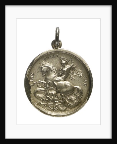 Medalet commemorating the raid on Zeebrugge and Ostend, 1918; obverse by unknown