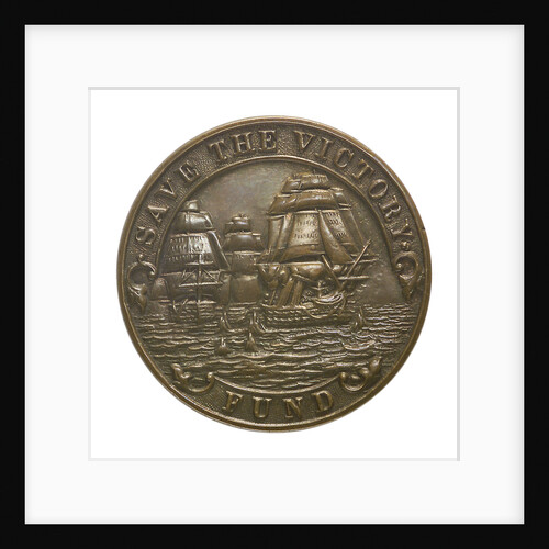 Medalet commemorating Save the 'Victory' Fund; obverse by unknown