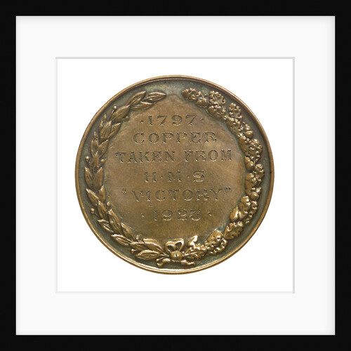 Medalet commemorating Save the 'Victory' Fund; reverse by Unknown