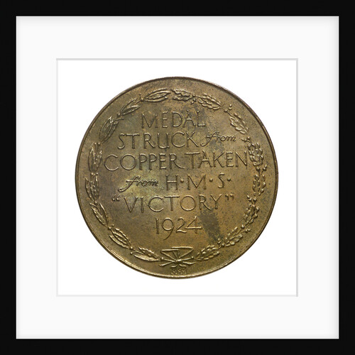 Medalet commemorating Save the 'Victory' Fund; reverse by W. McMillan
