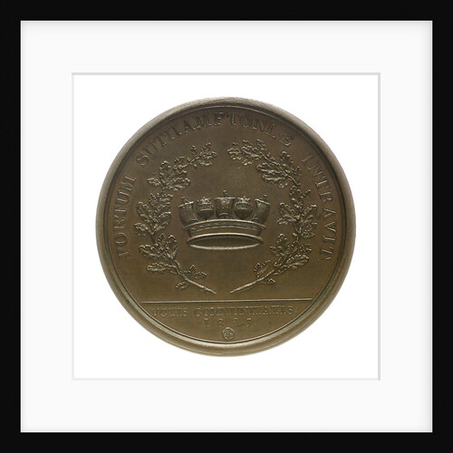 Medal commemorating the visit of King George IV to Southampton, 1823; reverse by W. Wyon