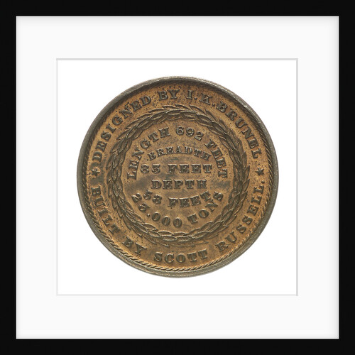 Medal commemorating the SS 'Great Eastern'; obverse by unknown