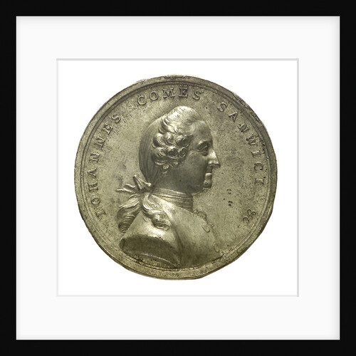 Medal commemorating the Earl of Sandwich, First Lord of the Admiralty; obverse by Pingo