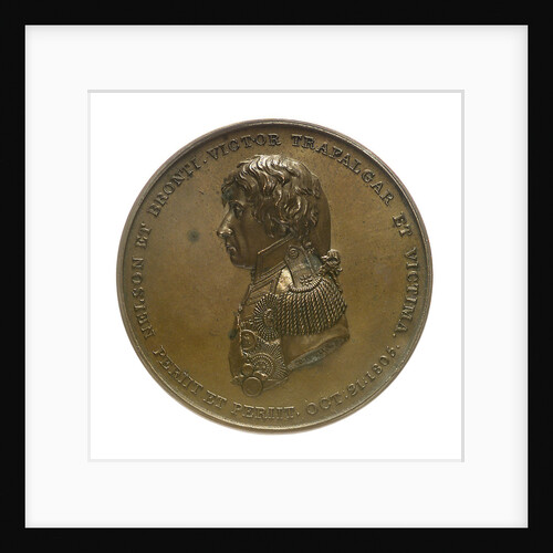 Trial piece for a medal commemorating the Battle of Trafalgar, 1805; obverse by T. Wyon