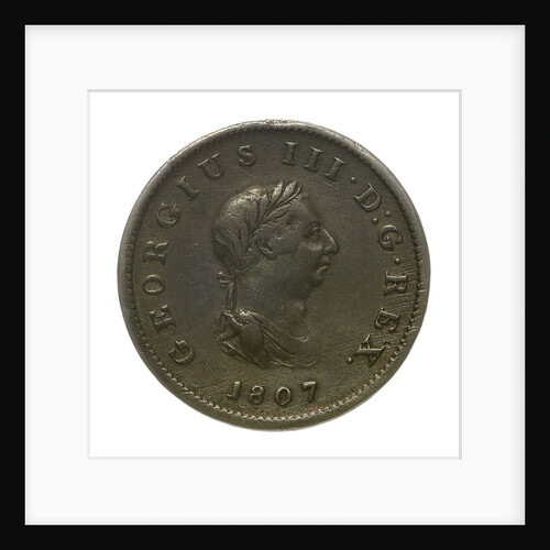Halfpenny; obverse by unknown