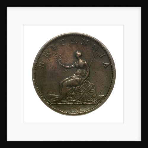 Halfpenny; reverse by unknown