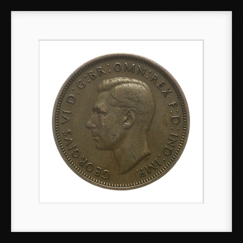 Halfpenny; obverse by unknown
