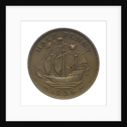 Halfpenny; reverse by unknown