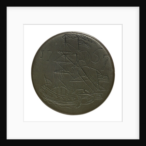 Halfpenny; obverse by unknown