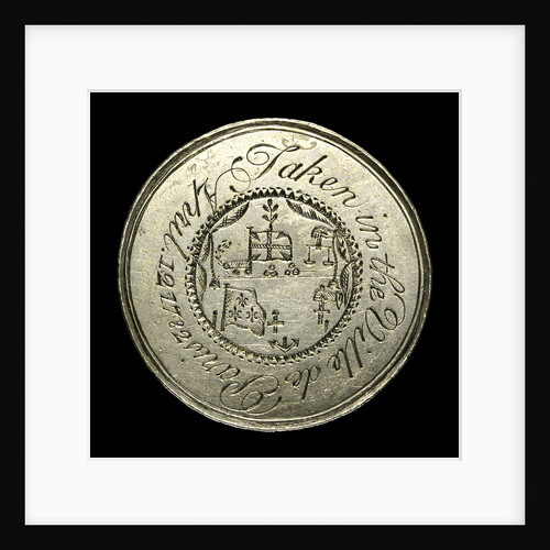 Eight reales; obverse by unknown