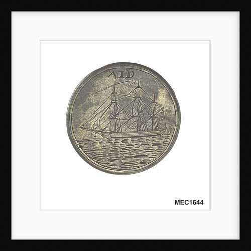 Engraved commemorative coin by unknown