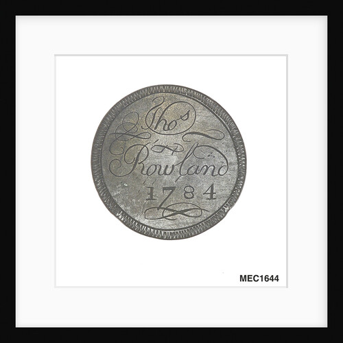 Engraved commemorative coin by unknown