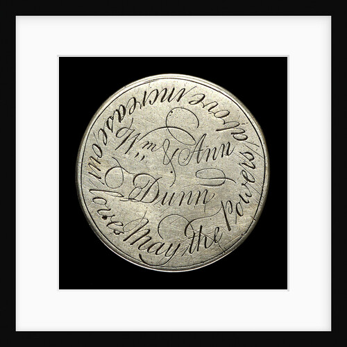 Engraved commemorative coin; reverse by Unknown