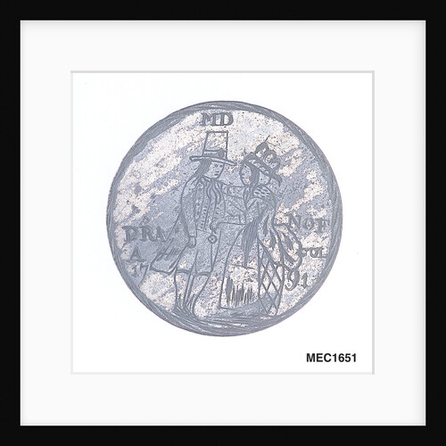 Engraved commemorative coin by unknown