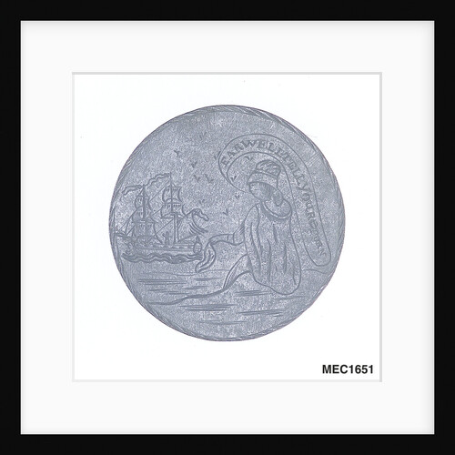 Engraved commemorative coin by unknown
