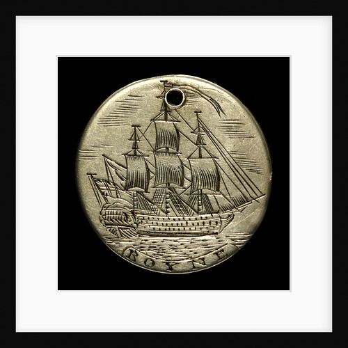 Engraved commemorative coin; obverse by unknown