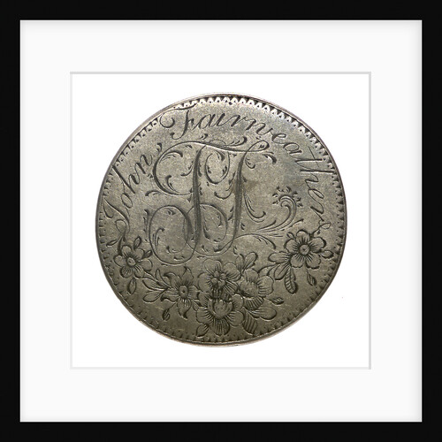 Engraved commemorative coin; reverse by unknown