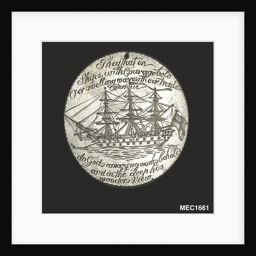 Engraved commemorative coin by unknown