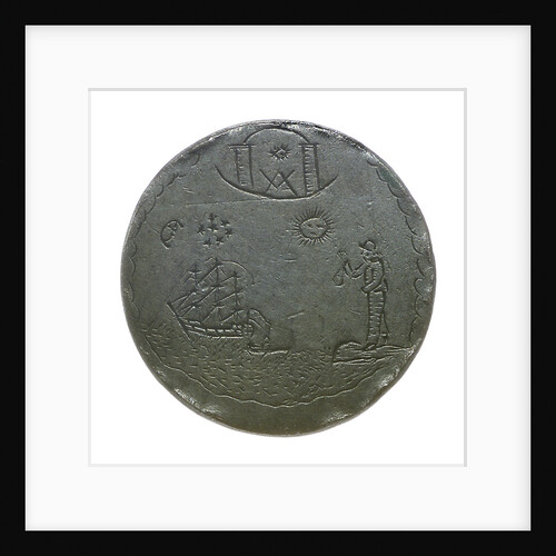 Halfpenny; obverse by unknown