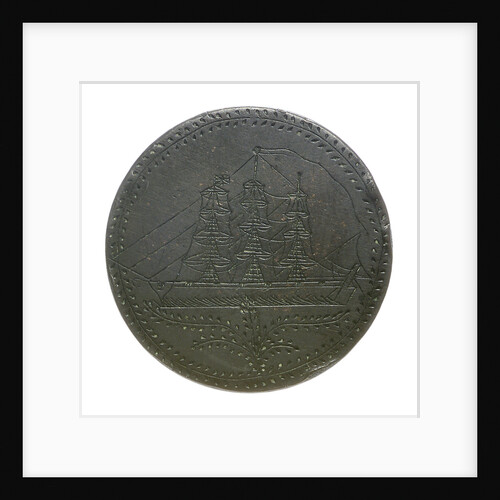 Engraved commemorative coin; obverse by unknown