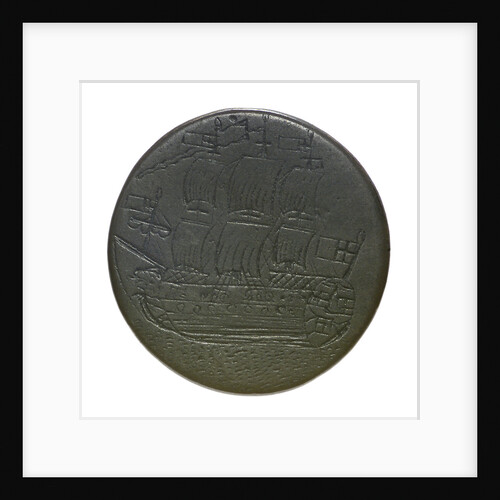 Halfpenny; obverse by unknown