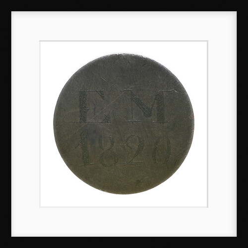 Engraved commemorative coin; reverse by unknown
