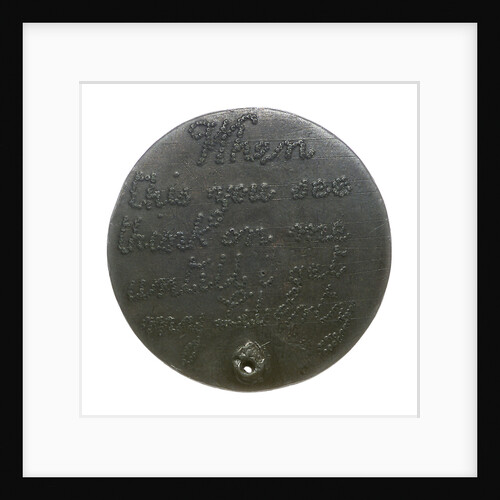Love token; obverse by unknown
