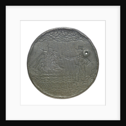 Engraved commemorative coin; obverse by unknown
